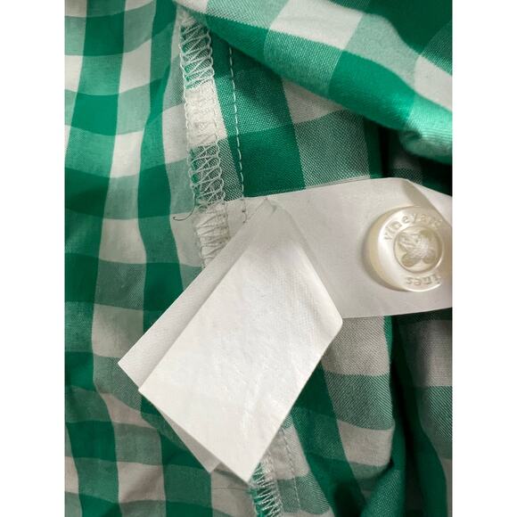 VINEYARD VINES Kelly Green check long sleeve preppy coastal old money NWOT Sz 10 - Picture 8 of 8